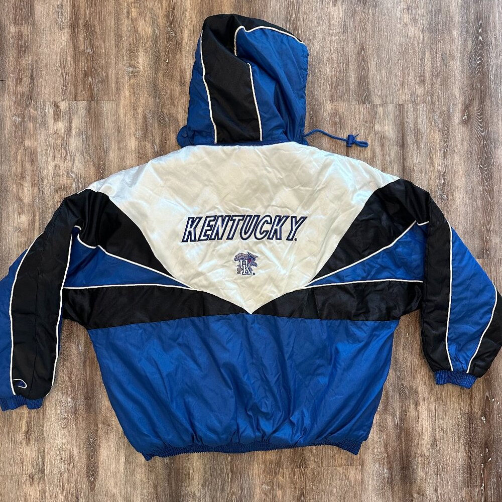Vtg Pro Player Kentucky Wildcats Jacket NCAA Basketball Football Full Zip 90s XL